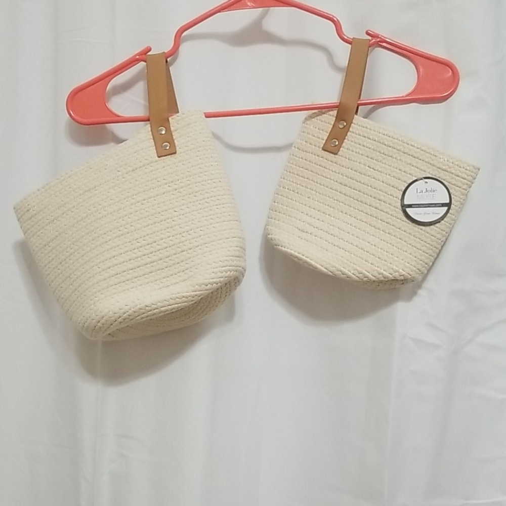 Hanging storage baskets